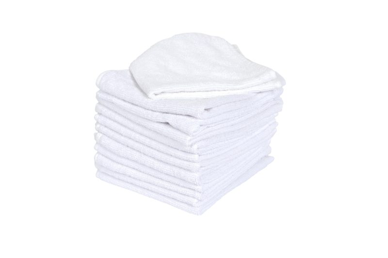 Egyptian Cotton face Towel 35x35 CM  White 12 pieces