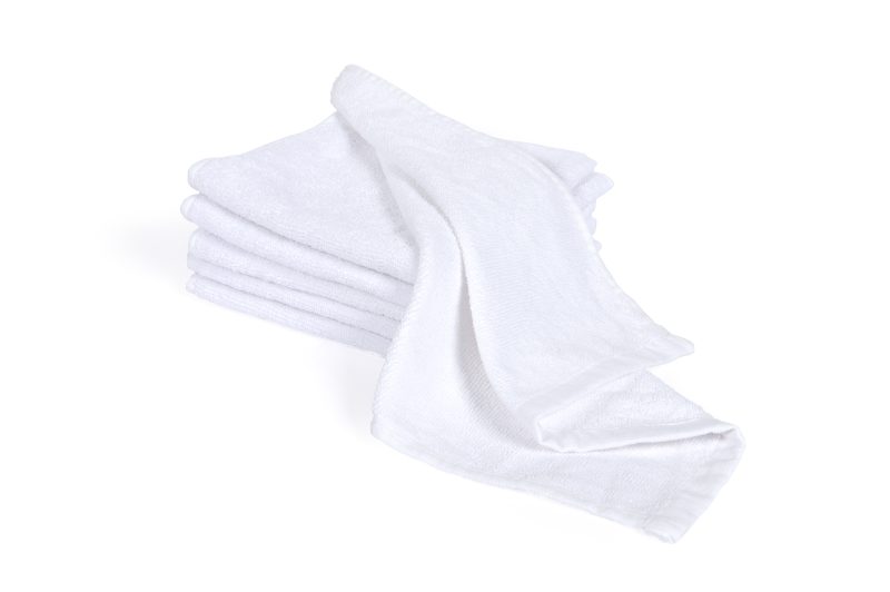 Egyptian Cotton face Towel 35x35 CM  White 6 pieces