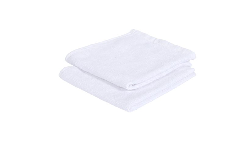 Egyptian Cotton Face Towel 35x35 CM  White 2 pieces