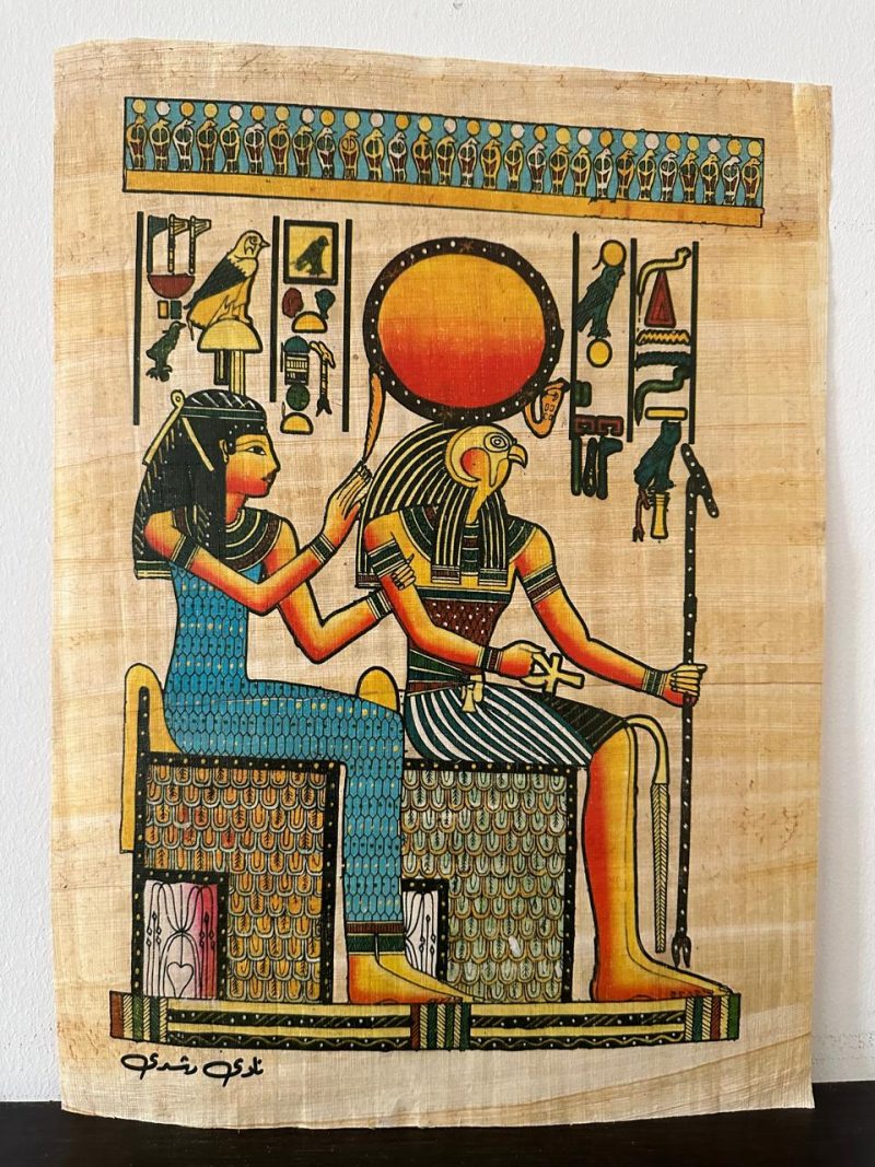 Ancient Egyptian papyrus painting for home decoration 30x40 CM