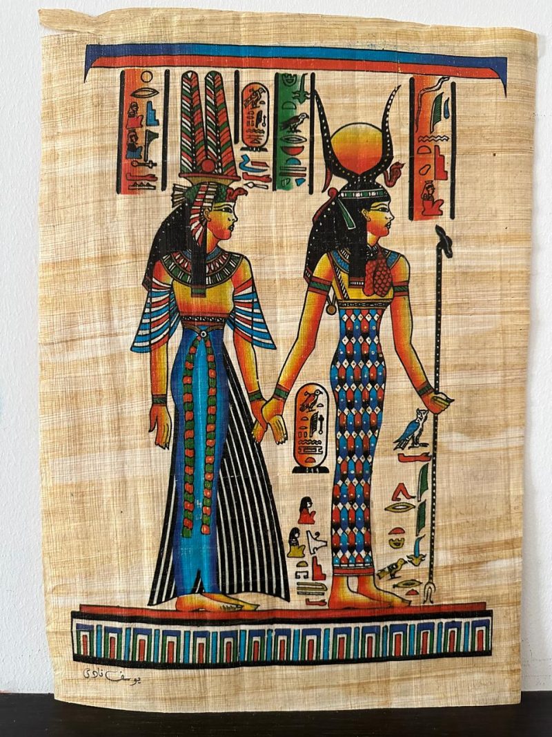 Ancient Egyptian papyrus painting for home decoration 30x40 CM